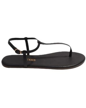 TKEES Flat Sandals - Negro