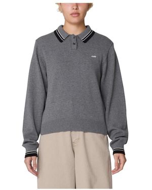 Obey Truien & Vesten ,Grijs ,Katoen Polo Sweater