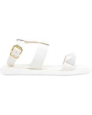 Janet & Janet Flat Sandals - Blanco