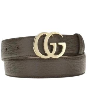 Gucci Gg Marmont Gürtel - Grau