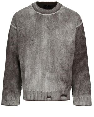 Represent Zwarte Omkeerbare Gebreide Trui - Grijs