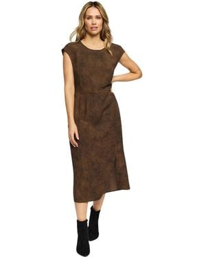 2-Biz Midi Dresses - Brown