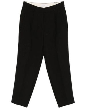 Patrizia Pepe Cropped Trousers - Black