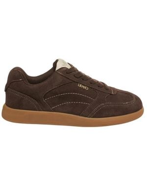 Liu Jo Braune Wildleder Low-Top Sneakers