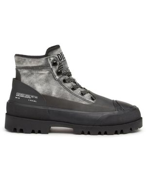 DIESEL Lace-Up Boots - Grey