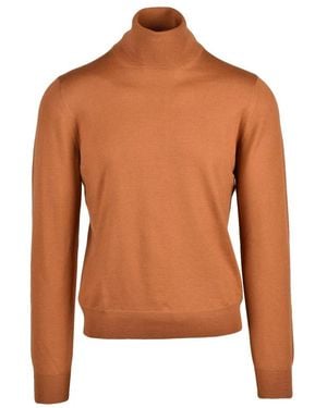 Gran Sasso Turtlenecks - Brown