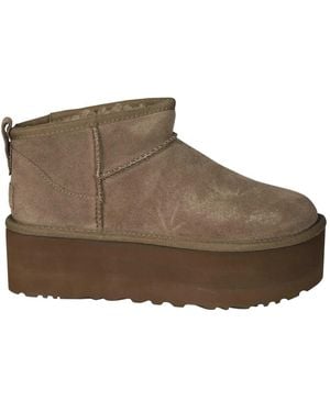 UGG Schoenen ,Bruin ,Wol Classic Ultra Mini Platform