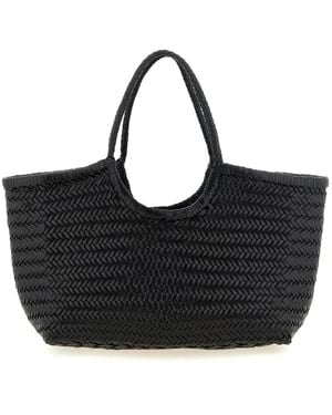 Dragon Diffusion Geflochtene Ledertasche - Schwarz