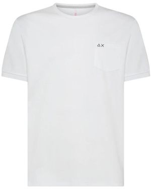 Sun 68 T-Shirts - White