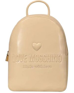 Moschino Ivory Rucksack Eleganter Stil Funktionalität - Natur