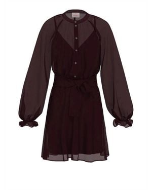 Marella Kleedjes ,Rood ,Polyester Senape Jurk
