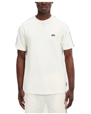 Ellesse Klassisches Stretch-Cord-T-Shirt - Weiß