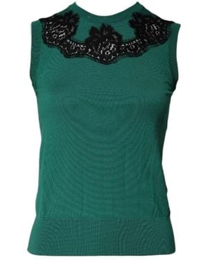 Dolce & Gabbana Round-Neck Knitwear - Green