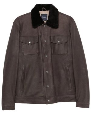 Barba Napoli Faux Fur & Shearling Jackets - Brown
