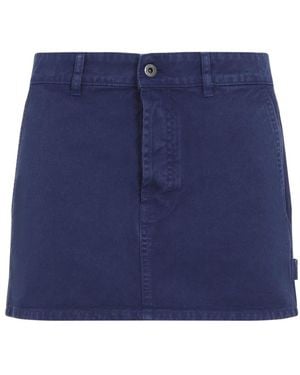 Miu Miu Blauwe Rok Verhoog Mode Stijl