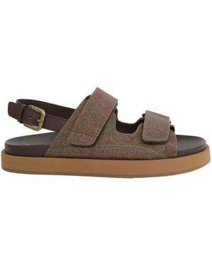 Etro Flat Sandals - Marrone