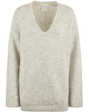 forte_forte V-Neck Knitwear - White