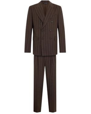 Brooks Brothers Double Breasted Suits - Brown