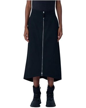Moncler Zip-Up Midi-Rock - Blau