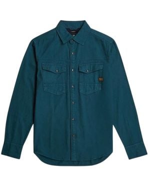 G-Star Overhemden ,Blauw ,Casual Shirts