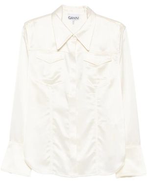 Ganni Shirts - Blanco