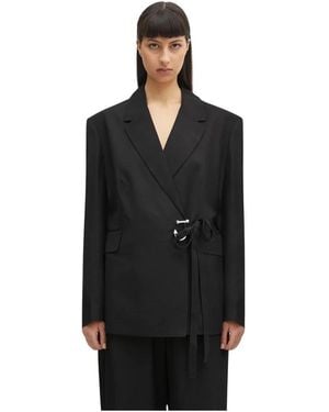 JW Anderson Tailored Wrap Blazer - Zwart