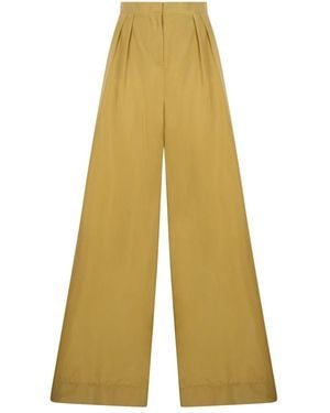 Alberta Ferretti Wide Trousers - Yellow