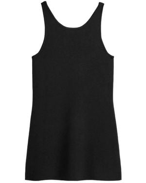 TOTEME Tops ,Zwart ,Klassieke Compact Gebreide Tanktop