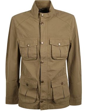 Barbour Besticktes logo olivgrüne oberbekleidung