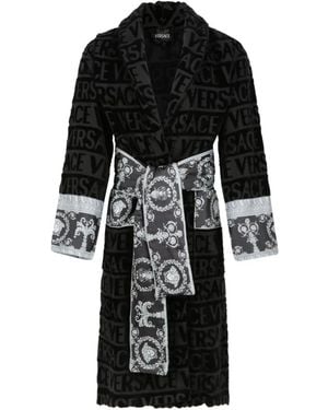 Versace Nachtkleding ,Zwart ,Baroque Badjas