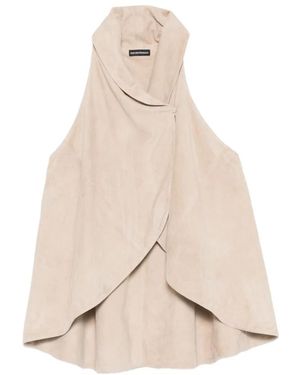 Emporio Armani Sleeveless Tops - Natural