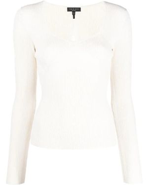 Rag & Bone V-Neck Knitwear - White