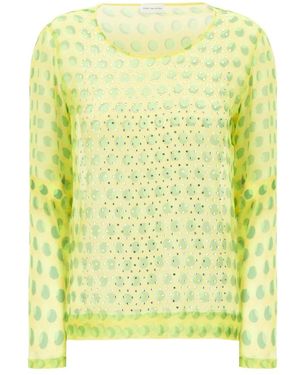 Dries Van Noten Overhemden ,Geel ,Blouse