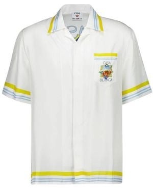CASABLANCA Short Sleeve Shirts - White