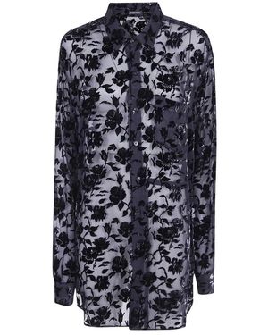 Ann Demeulemeester Overhemden ,Zwart ,Shirts - Blauw