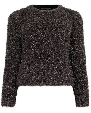 Alberta Ferretti Round-Neck Knitwear - Nero