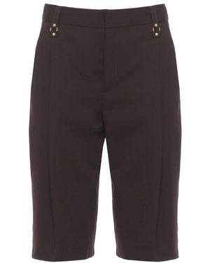 Elisabetta Franchi Long Shorts - Grey