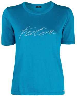 Kiton T-Shirts - Azul