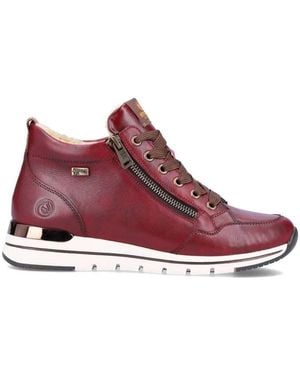 Remonte Lace-Up Boots - Red