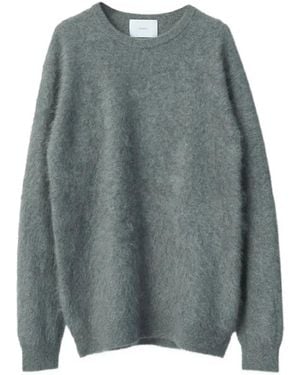 Ssstein Truien & Vesten ,Grijs ,Kasjmier Cashmere Shaggy Crew Neck - Blauw