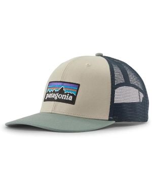 Patagonia P-6 Logo Trucker Cap - Blau