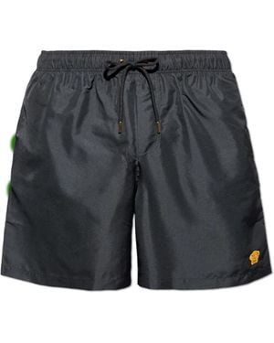 Versace Bestickte Medusa Badeshorts - Grau