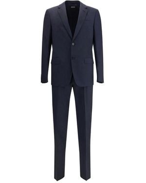 ZEGNA Single Breasted Suits - Blue