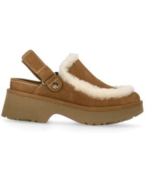UGG Schoenen ,Leer Esmee Clog - Naturel