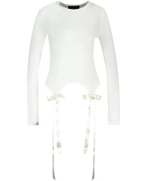 Simone Rocha Long Sleeve Tops - Bianco