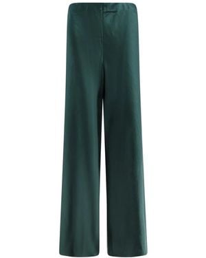 Vince Fluid Satin Bias Broeken - Groen