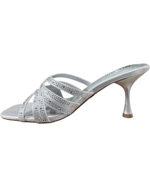 Menbur Heeled Mules - Gris