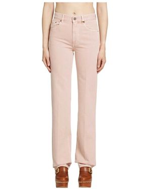 Chloé Straight Jeans - Pink