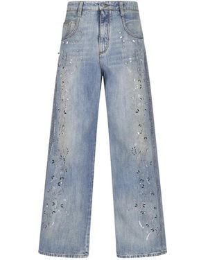 Ermanno Scervino Wide Jeans - Azul