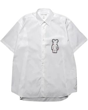Comme des Garçons Overhemden Met Korte Mouwen - Wit